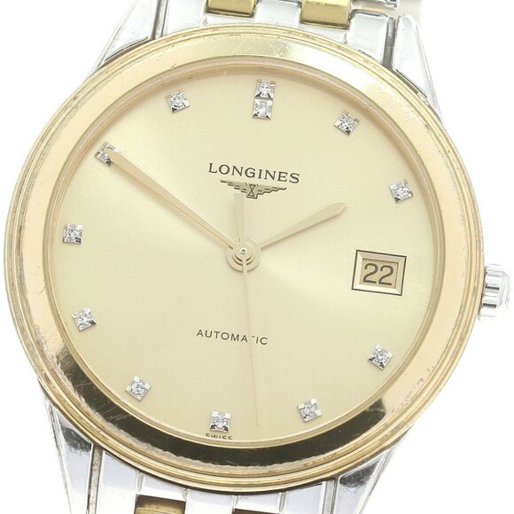 LONGINES Flagship L4.774.3 Date 12P diamond Automatic Men\'s Watch main image 7